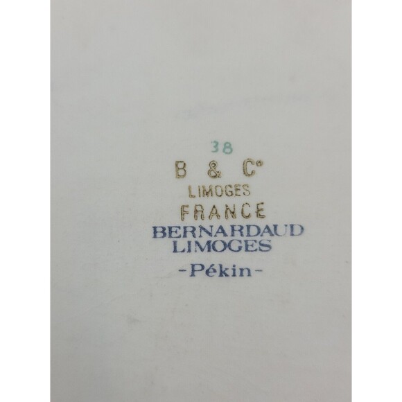 Limoges France Trinket Dish, Pekin Porcelain Tray, B & C Bernardaud Embossed... - Picture 4 of 8